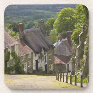 Hütten in Gold Hill, Shaftesbury, Dorset, Getränkeuntersetzer