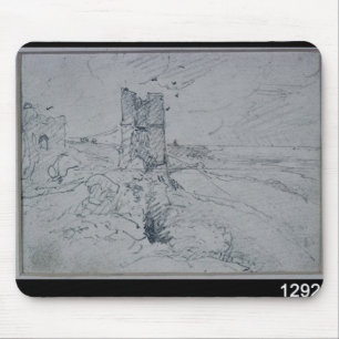 Hütten John-Polizist- auf einer hohen Bank, 1834 Mousepad