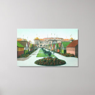 Hütten-Stadt-Allee ViewSanta Cruz, CA Leinwanddruck