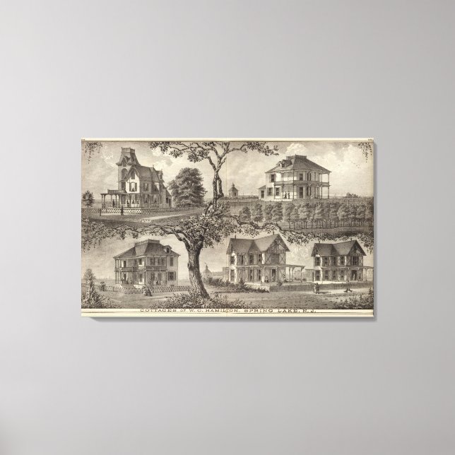 Hütten WC Hamilton, Spring Lake, NJ Leinwanddruck (Vorderseite)