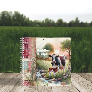 Hüttenernte Bauernhof Familienrezeptbuch Notizbuch