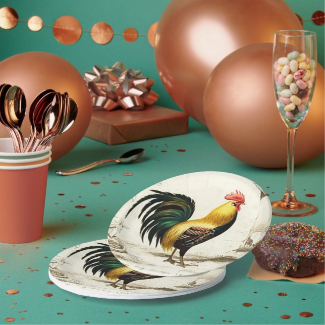 Hüttenrost für alle Party Pappteller (Multi)