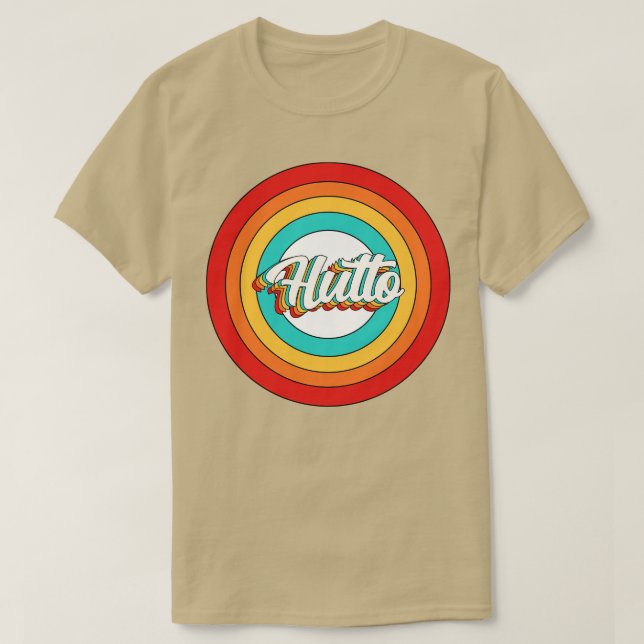 Hutto Name Shirt Vintag Hutto Circle (Design vorne)
