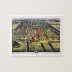 Hutton Hall im Landkreis von Cumberland gravierte Puzzle