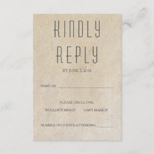 Huxley Modern RSVP-Karte RSVP Karte