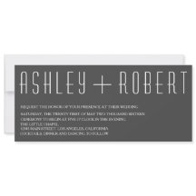 Huxley Modern Wedding Einladung