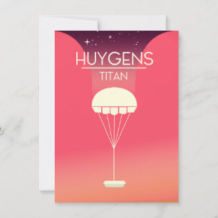 Huygens Titan Space Art Einladung