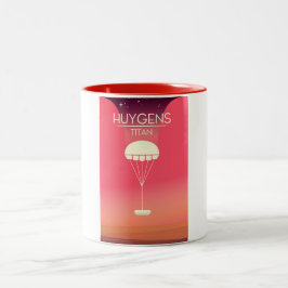 Huygens Titan Space Art Zweifarbige Tasse