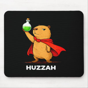 Huzzah Capybara Alchemist lustiges Potion Meme Nov Mousepad