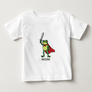 Huzzah Frog Knight Funny Sword Meme Zitat Baby T-shirt