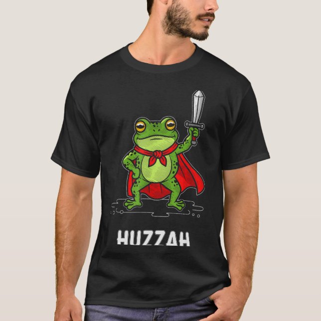 Huzzah Frog  T-Shirt (Vorderseite)
