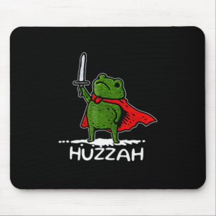 Huzzah Froschritter Lustiges Schwert Meme Zitat Mousepad