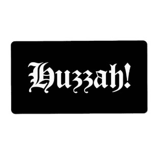 Huzzah! {Mittelalterliche Typografie}
