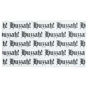 Huzzah! {Mittelalterliche Typografie} Kissenbezug