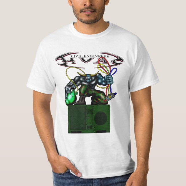 HVAC Bull über FDECU T-Shirt (Vorderseite)