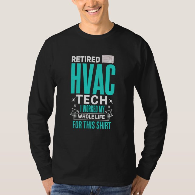 HVAC for Retirement Retired HVAC Technician T-Shirt (Vorderseite)