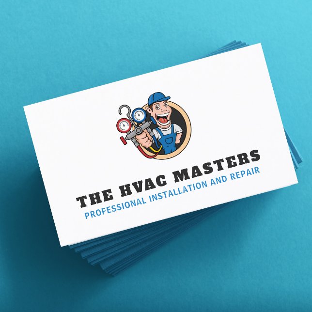 HVAC Heizung Klimatisierung Klimatisierung Service Visitenkarte (Von Creator hochgeladen)