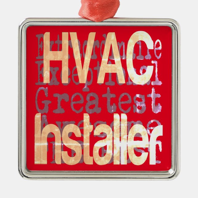 HVAC Installer Extraordinator Ornament Aus Metall (Vorne)