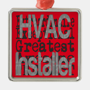 HVAC Installer Extraordinator Ornament Aus Metall