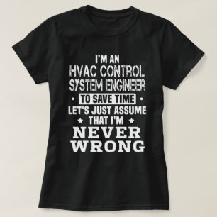 HVAC Kontrolle Systemingenieur T-Shirt