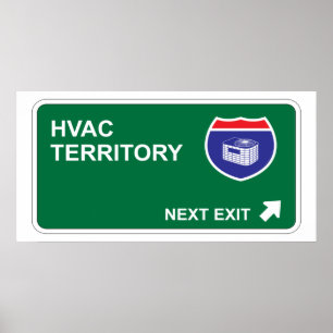 HVAC Nächster Ausgang Poster