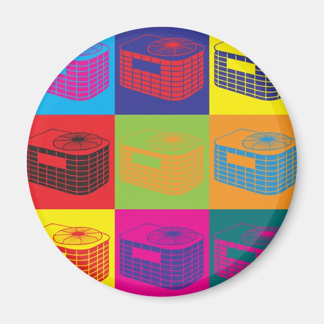 HVAC Pop Art Magnet (Vorne)