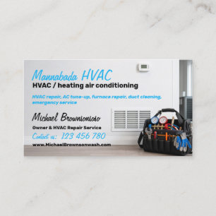 HVAC-Reparatur Heizung Kühlung Visitenkarte