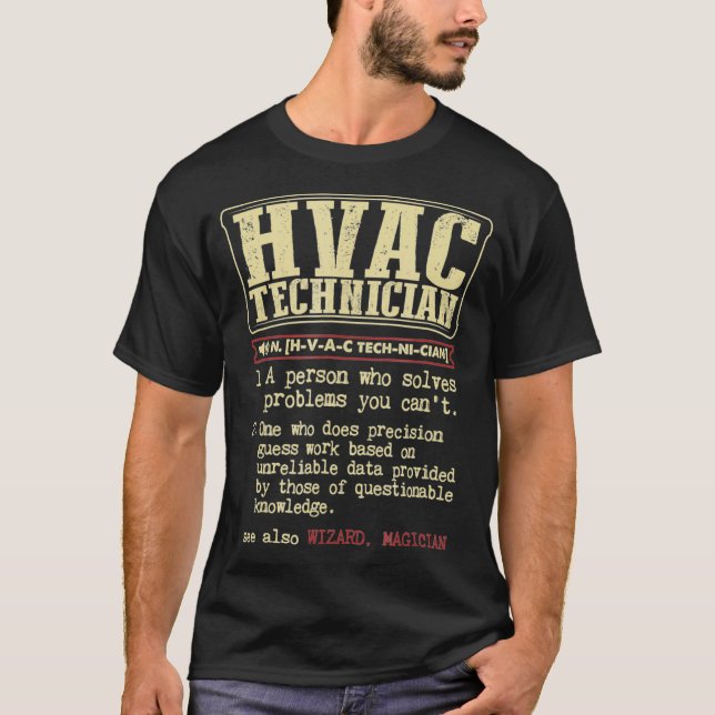 HVAC Shirt Dictionary Definition Term (Vorderseite)