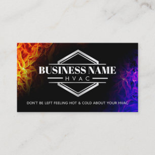 HVAC Slogans Business Cards Visitenkarte