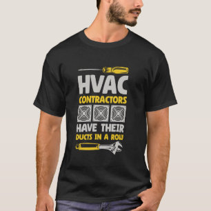 Hvac Tech hat ihre Aufgaben in einer Reihe, Aircon T-Shirt