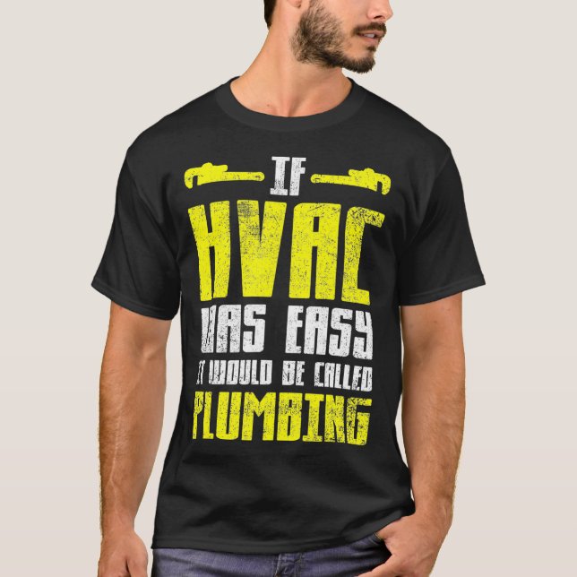 HVAC Tech HVAC Technischer Mitarbeiter Vintag T-Shirt (Vorderseite)