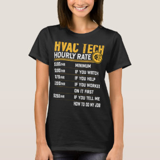 HVAC Tech Stundensatz - Funny HVAC Technician AC R T-Shirt