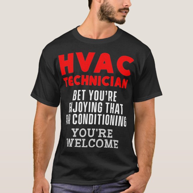 HVAC Technician Funny HVAC Tech Premium _14 T-Shirt (Vorderseite)