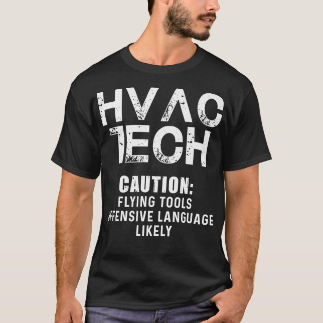 HVAC Technician Funny HVAC Tech Premium _71 T-Shirt (Vorderseite)