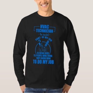 Hvac Technician Hardest Funny Hvac Tech T-Shirt
