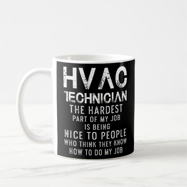 Hvac Technician Hvac Tech 12 Kaffeetasse (Links)