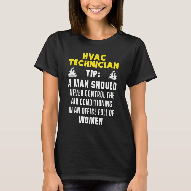 Hvac Technician Hvac Tech 1 T-Shirt (Vorderseite)