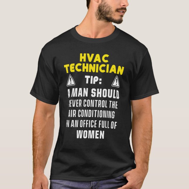 Hvac Technician Hvac Tech 1 T-Shirt (Vorderseite)