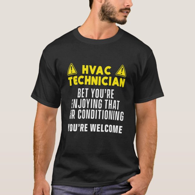 Hvac Technician Hvac Tech 20 T-Shirt (Vorderseite)