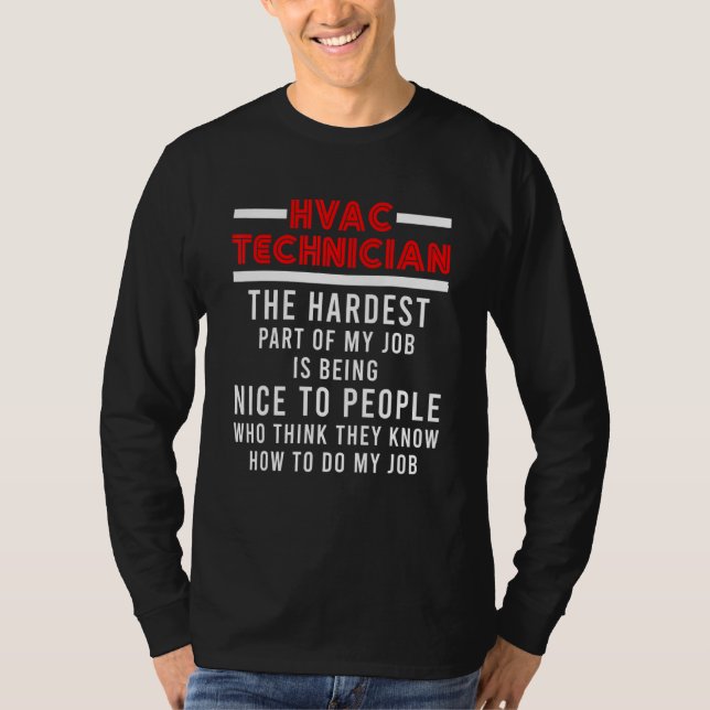 Hvac Technician Hvac Tech 44 T-Shirt (Vorderseite)