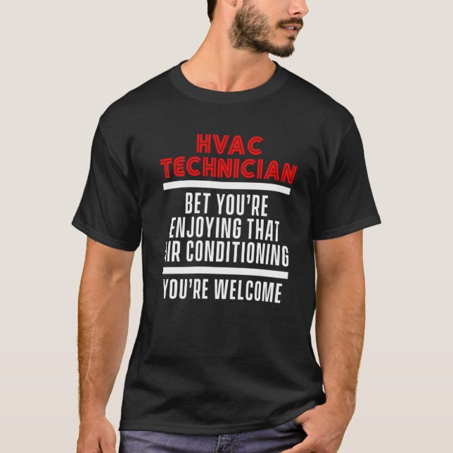 Hvac Technician Hvac Tech 6 T-Shirt (Vorderseite)