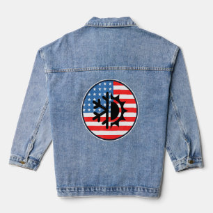 Hvac Technician Hvac Tech Patriotic Us Flag 4. Jeansjacke