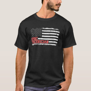 Hvac Technician US American Flag Hvac Tech T-Shirt