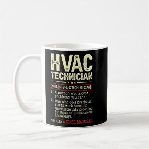 HVAC-Techniker Definition Vintag HVAC Tech AC Re Kaffeetasse