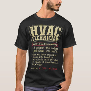 HVAC-Techniker Funny Definition T-Shirt