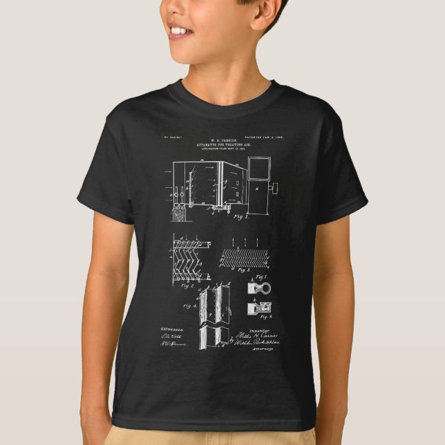 HVAC Techniker Funny First Air Condition Patent p T-Shirt (Vorderseite)