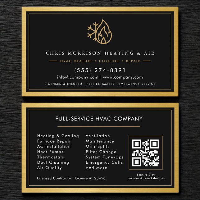 HVAC-Techniker-QR-Code  Visitenkarte (Von Creator hochgeladen)