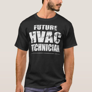 HVAC Techniker Shirt Zukunft Heizung Kühlfunktion