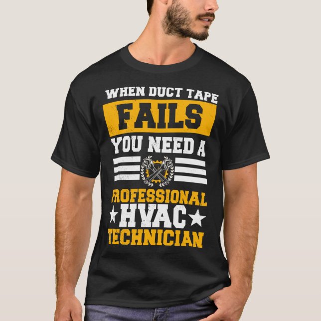 HVAC Technischer Dienst HVACR Techniker-Installati T-Shirt (Vorderseite)