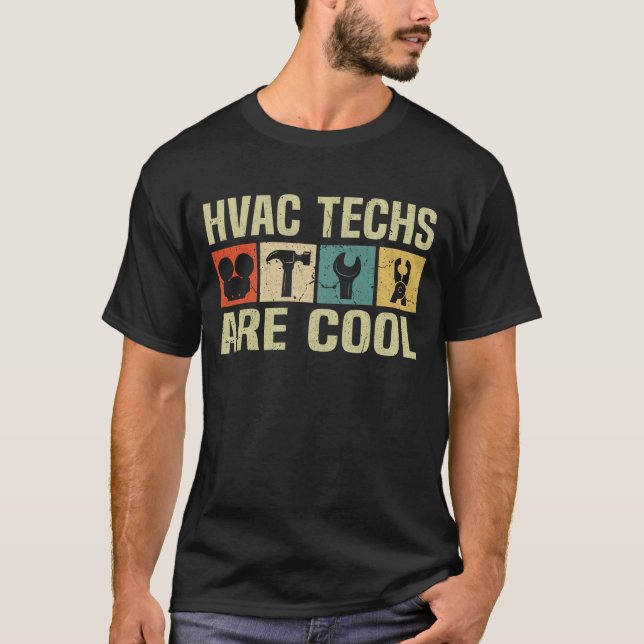 HVAC Techs HVAC Techniker für Handyman T-Shirt (Vorderseite)